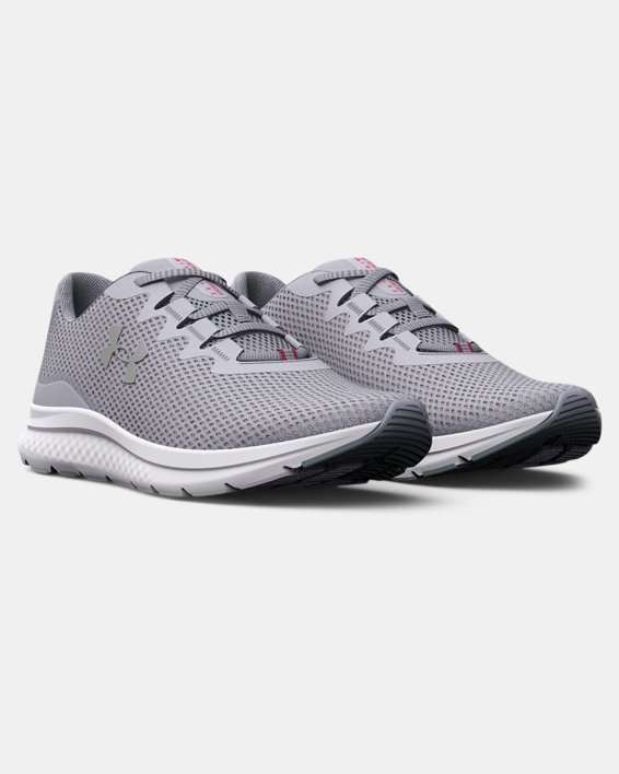 Women's UA Charged Impulse 3 Iridescent Running Shoes in Gray image number 3